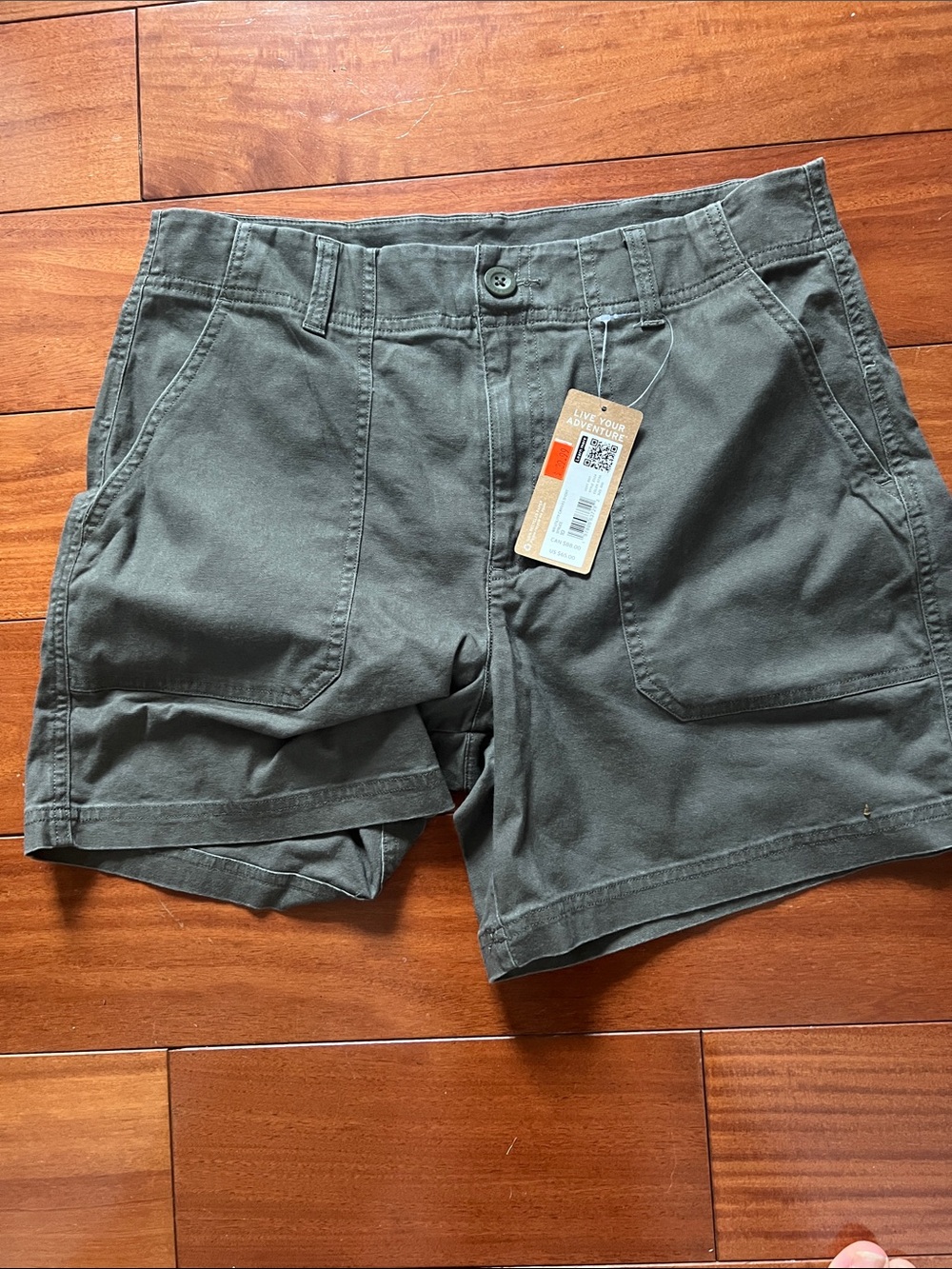 Eddie Bauer Women’s Olive Green Utility Shorts